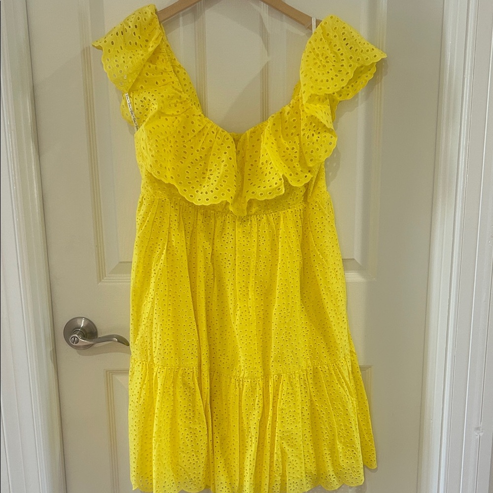 Lilly Pulitzer Yellow Ruffled Women’s Dress